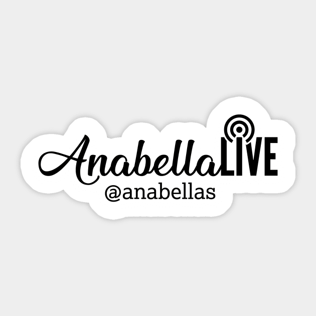 Anabella Live logo negro Sticker by anabellas